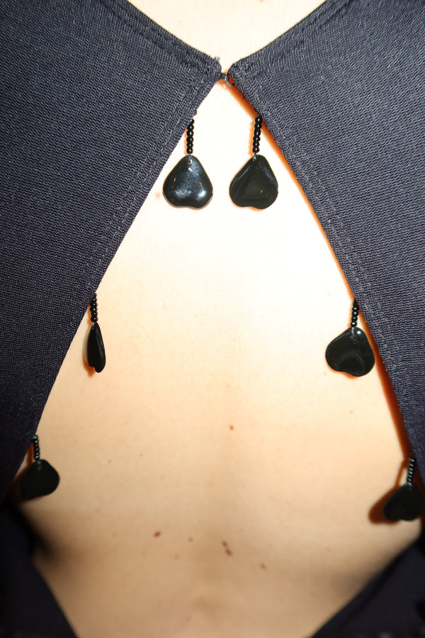 Chloé SS2004 Beaded Heart Dress