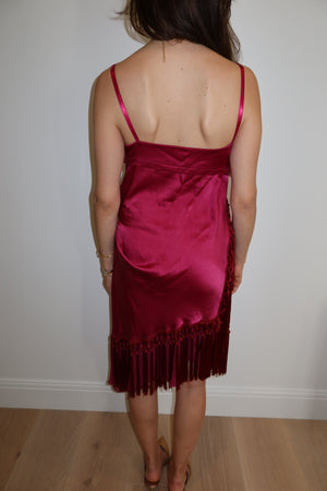 John Galliano Vintage Silk Fringe Dress