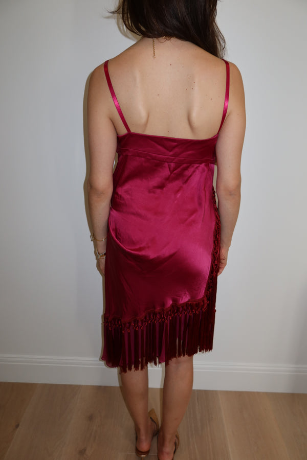 John Galliano Vintage Silk Fringe Dress