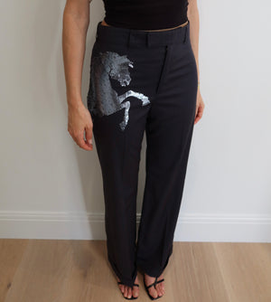 Chloé SS2001 Sequin Horse Trousers