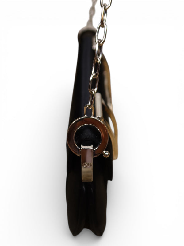 Dior 2004 Satin Chain Clutch