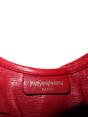 Yves Saint Laurent Red Leather St. Tropez Mombasa Bag