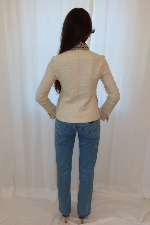 Dolce & Gabbana SS2000 Boucle & Rhinestone Jacket