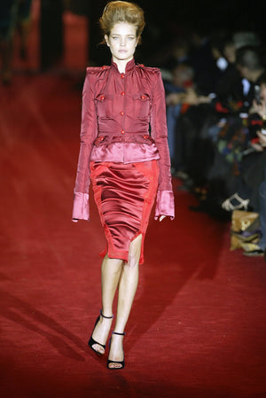 Yves Saint Laurent FW2004 Runway Skirt Suit Ensemble