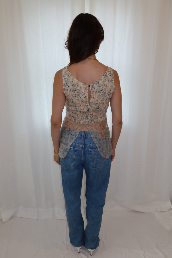 Chanel SS2003 Silk Top