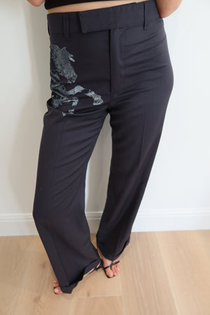 Chloé SS2001 Sequin Horse Trousers