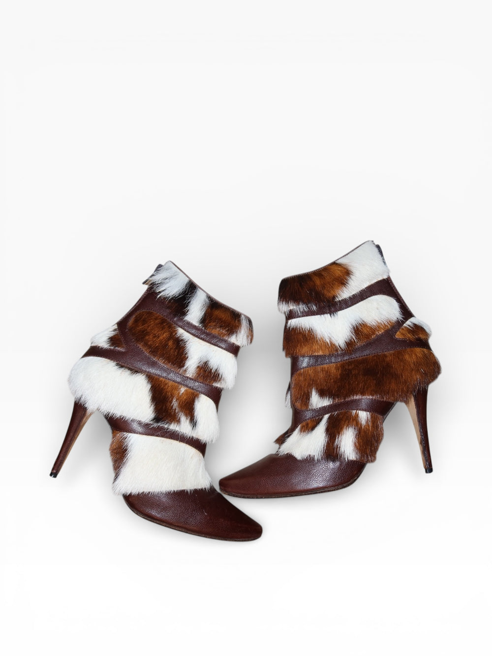 Manolo Blahnik Animal Print Pony Hair/Fur Boots