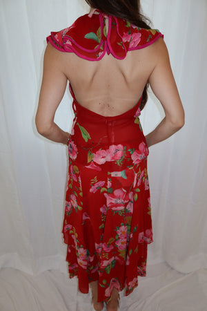 Blumarine SS2002 Silk Floral Ensemble