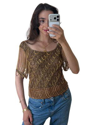 Loris Azzaro 1973 Chainmail Top