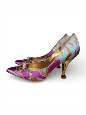 Fendi Psychedelic Print Heels