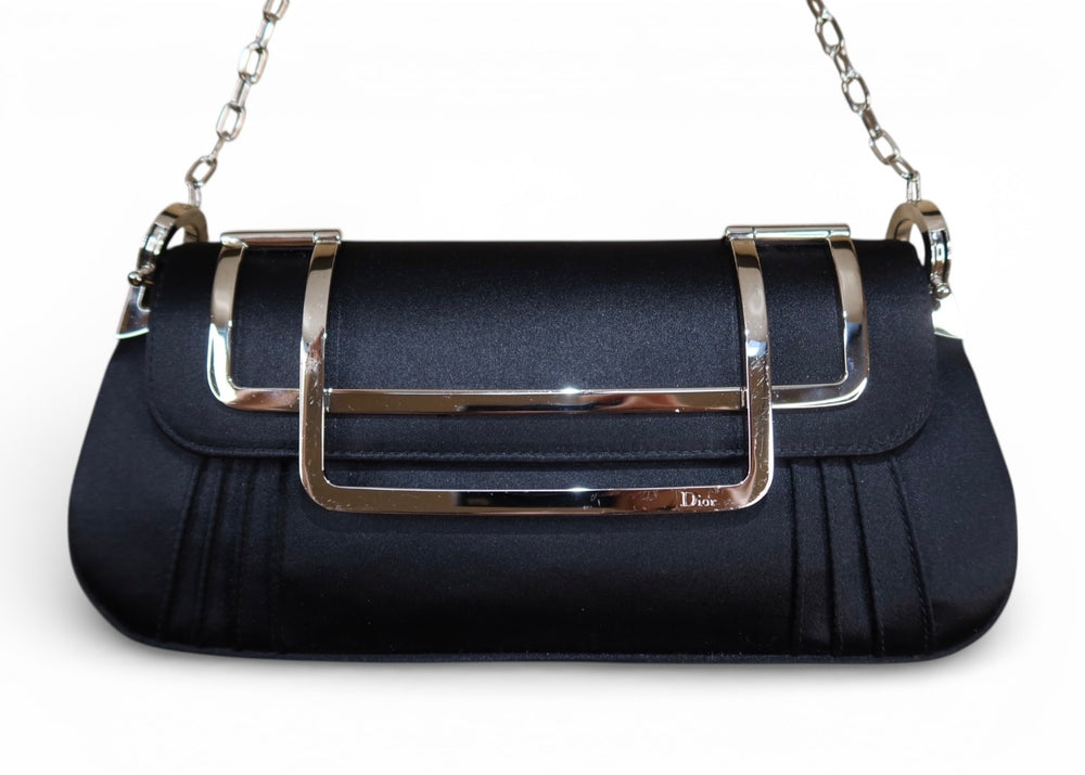 Dior 2004 Satin Chain Clutch