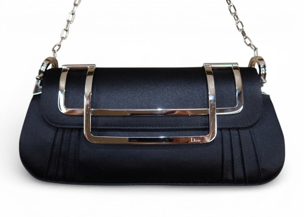 Dior 2004 Satin Chain Clutch