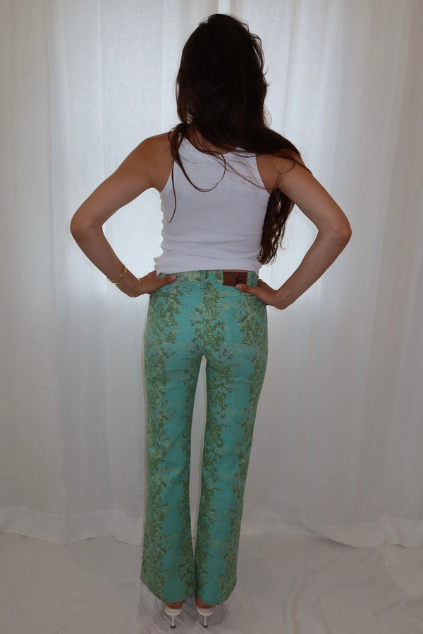 Just Cavalli 2000s Aqua Nenuphare Pants