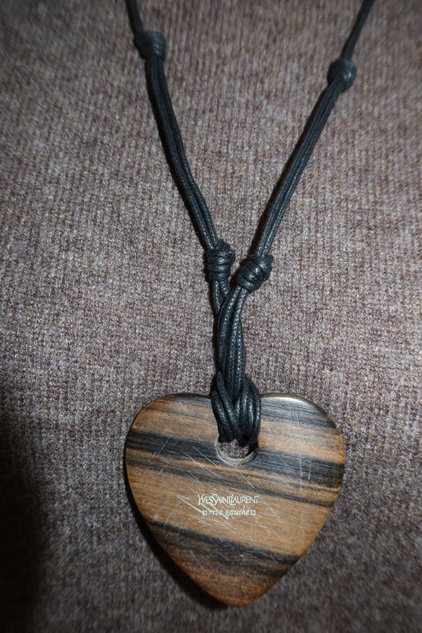 Yves Saint Laurent Vintage Heart Pendant Necklace