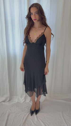 Versace 1990s Iridescent & Embellished Dress